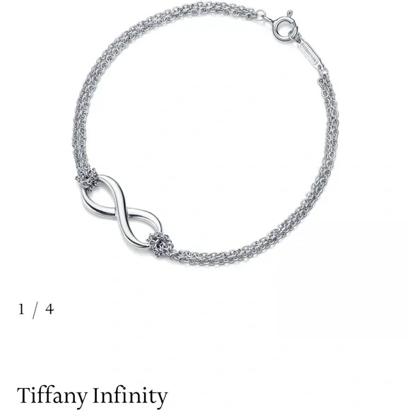 Tiffany & Co. Silver Infinity Chain Bracelet - Picture 5 of 6